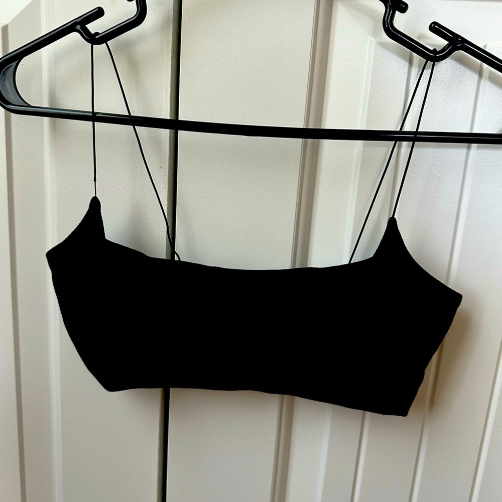 Black Joah Brown Strappy bra top
